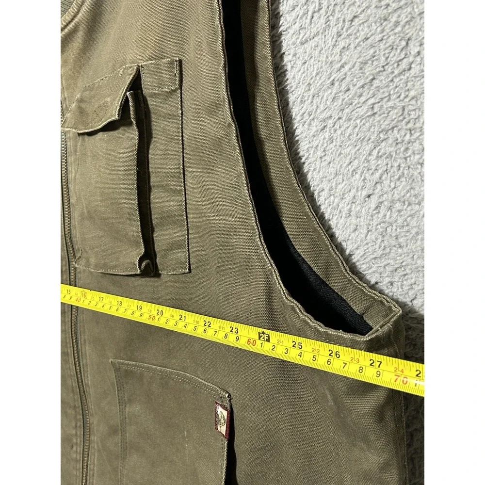 Dri Duck Mens Size‎ 2XL Trek Insulated Canvas Workwear Vest Field Bushnell